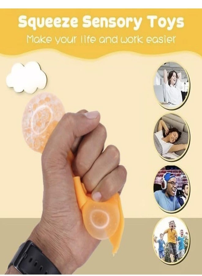 Richtots Premium Stress Relief Squishy Orange Squeeze Stress Reliever Toys Squishy Fruit Toy Soft Mind Relaxing Toys for Kids and Adults (1 Pcs) - Image 5